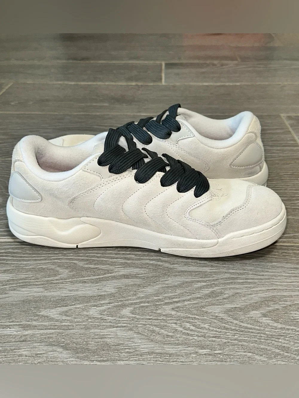 Jordan Session Low Phantom Suede Men’s 9.5 Sneaker Fat Lace Off-White Skate Shoe